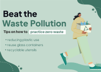 Beat Waste Pollution Postcard