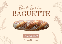 Best Selling Baguette Postcard Image Preview
