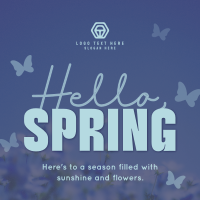 Spring Greeting Quote Instagram Post