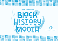 Tribal Black History Month Postcard