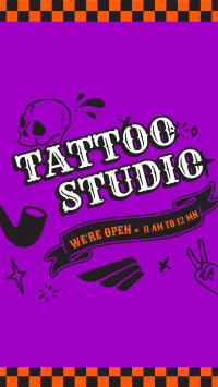 Checkerboard Tattoo Studio Instagram Reel Image Preview