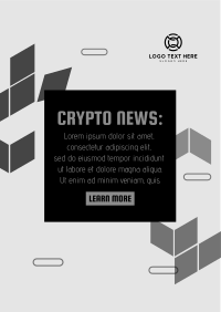 Cryptocurrency Breaking News Flyer