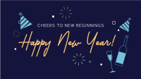 New Year Cheers Zoom Background