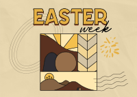 Holy Easter Week Postcard Image Preview