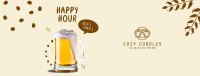 Happy Hour Buy 1 Get 1 Facebook Cover Image Preview