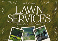 Rustic Lawn Services Postcard Design