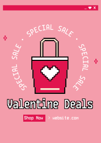 Pixel Shop Valentine Poster