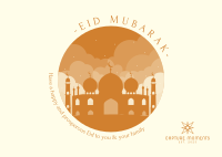 Happy Eid Mubarak Postcard Image Preview