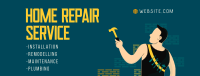 Home Repair Man Service Offer Facebook Cover