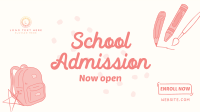 Kids School Enrollment Facebook Event Cover