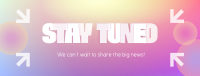 Stay Tuned for Big News Facebook Cover Design