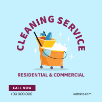 House Cleaning Professionals Instagram Post Design