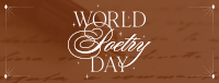 World Poetry Day Facebook Cover example 1