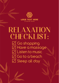 Nature Relaxation List Poster