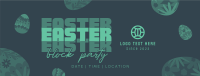 Easter Party Eggs Facebook Cover