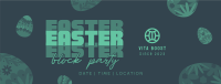 Easter Party Eggs Facebook Cover Image Preview