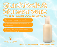 Sunscreen Beach Companion Facebook Post