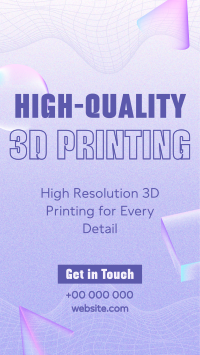 Futuristic 3D Printing Instagram Reel Image Preview