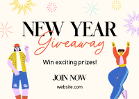 New Year's Giveaway Postcard