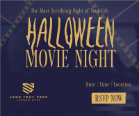 Halloween Movie Night Facebook Post