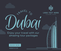 Welcome to Dubai Facebook Post Design