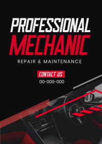 Automotive Professional Mechanic Poster