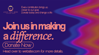 Fluid Gradient Fundraising Facebook Event Cover Design