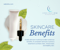 Skincare Benefits Organic Facebook Post