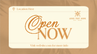 Open Now Clean Note Animation