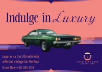 Luxury Vintage Car Postcard