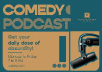 Daily Comedy Podcast Postcard