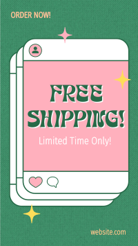 Quirky Shipping Delivery Instagram Story Design