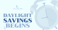 Playful Daylight Savings Facebook Ad