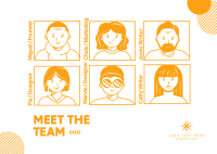 Meet The Team Postcard