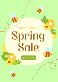 Spring Bee Sale Poster