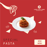 New Pasta Menu  Instagram Post Design