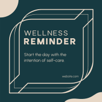 Wellness Self Reminder Linkedin Post Design