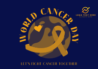 Fighting Cancer Postcard Design