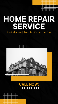 Minimal  Home Repair Service Offer Facebook Story