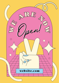 We Are Now Open Poster