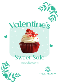 Valentines Cupcake Sale Poster