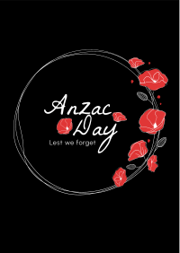 Anzac Day Wreath Flyer