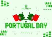 Portugal National Day Postcard Design