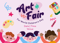 Art Fair Children's Day Postcard