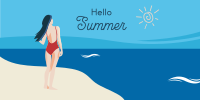 Hello Summer Scenery Twitter Post