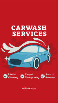 Carwash Services List Instagram Story