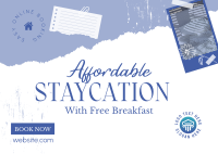  Affordable Staycation  Postcard