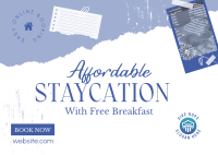  Affordable Staycation  Postcard