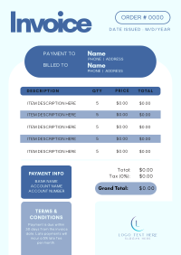 Flat Geometric Invoice