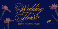 Floral Wedding Twitter Post Design